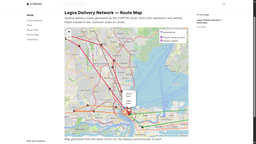 Route optimization map